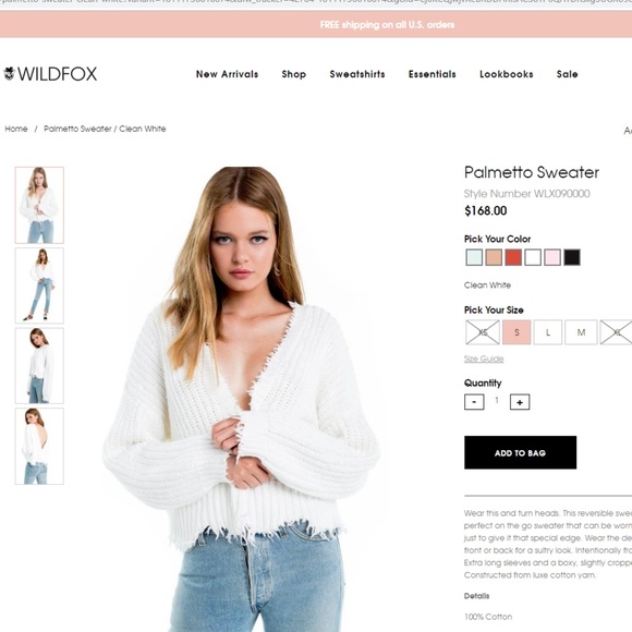 Wildfox Palmetto Sweater - Picture 3 of 8